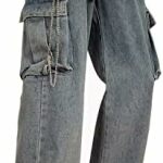 Men’s Jeans Relaxed Fit Work Pants with Cargo Pockets www.denim.fit