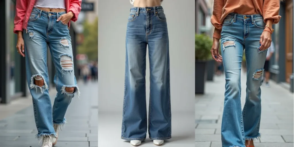Womens Wide Leg Jeans Cover Image